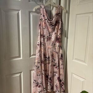 Alex Evenings Pink Sleeveless V-Neck Gown